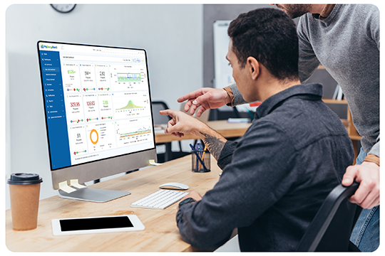 Team reviewing MyEnergyBoard